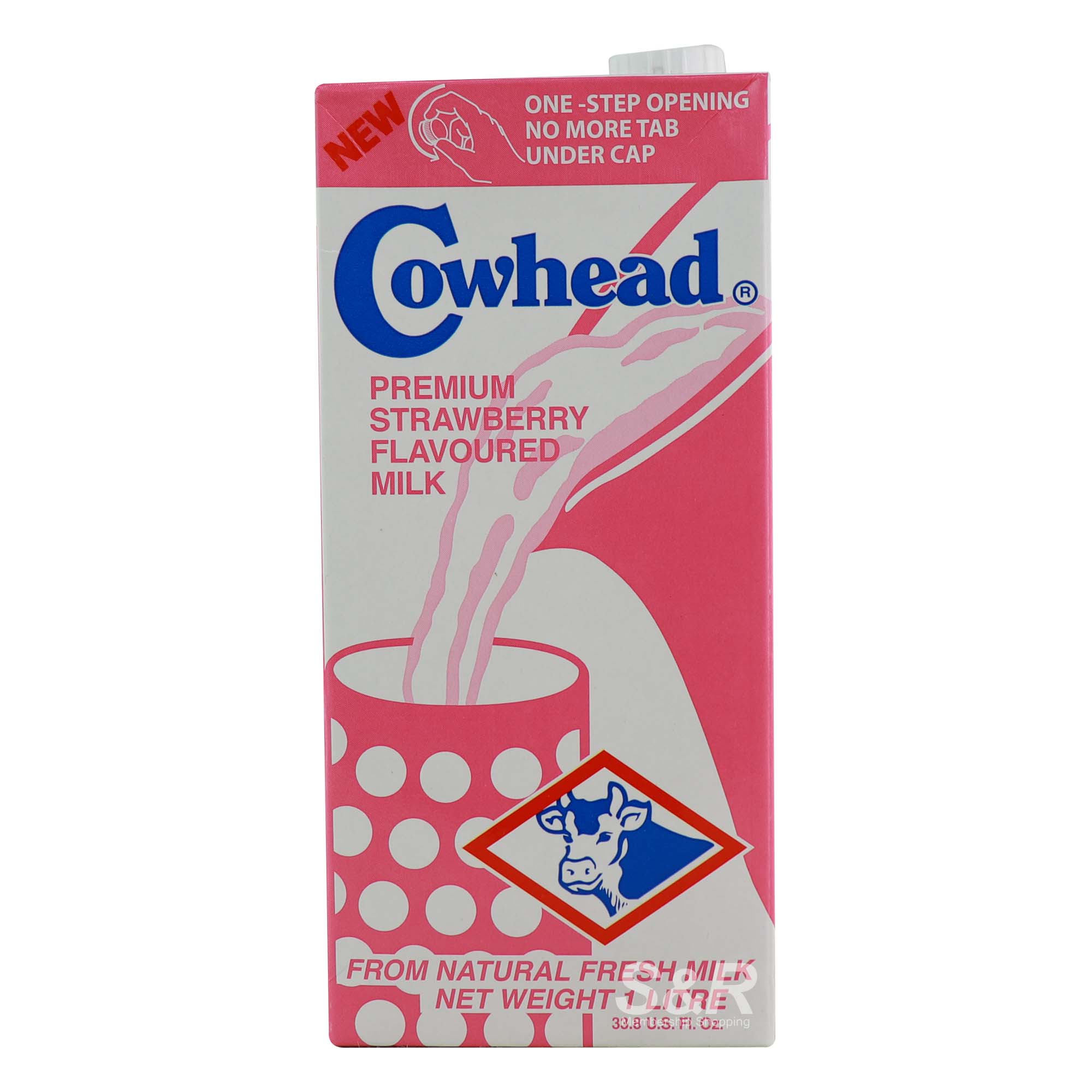 Cowhead Premium Strawberry Flavored Milk 1L